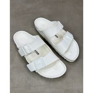 Birkenstock Arizona EVA White Slip On Slide Sandals Size 40 US L 9 M 7